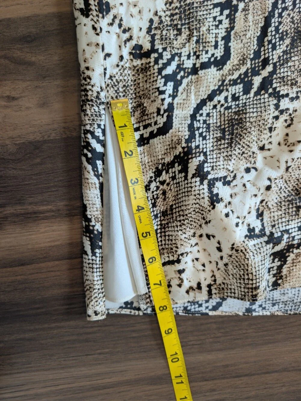 Cami NYC Silk Snake Skirt